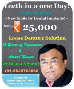 Dr Agravat Dental Implant Clinic Ahmedabad, India.Since 1999